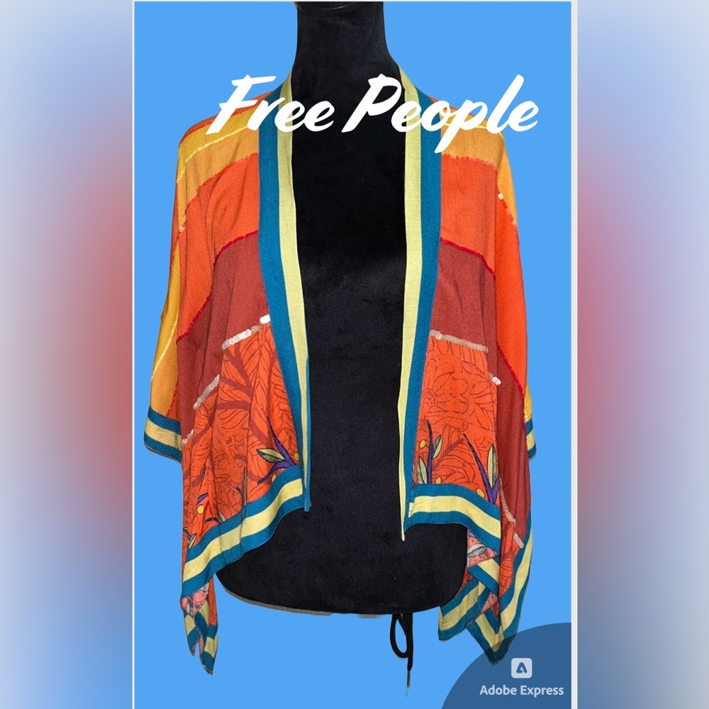 🌼‎ Free People- Kimono type Boho Flowy Jacket🌼🌼